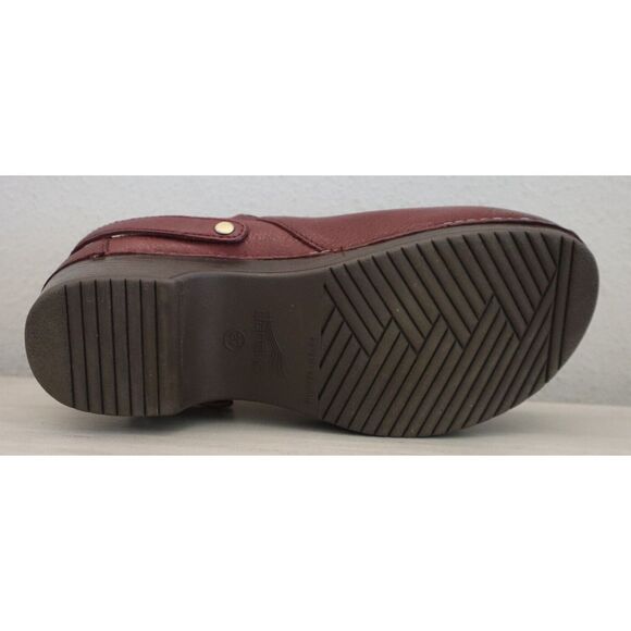Dansko 9421-257800 Women's Sz 37 US 6.5-7 Ruby Berry Milled Burnished Mules - Picture 10 of 16